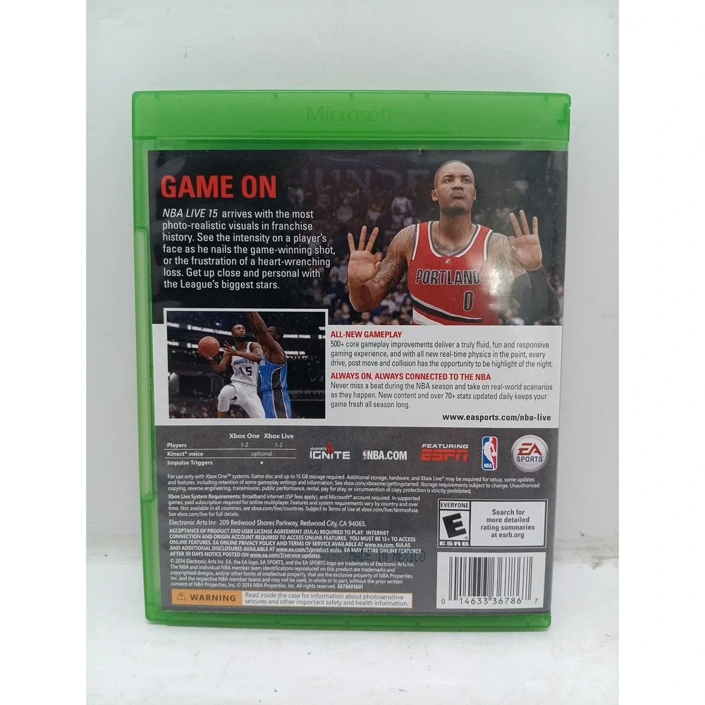 NBA Live 15 (Microsoft Xbox One, 2014)